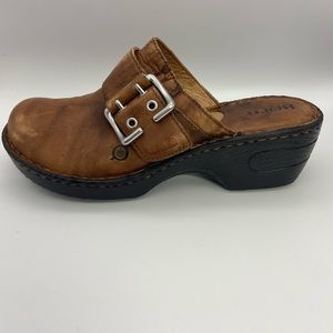 Born leather clogs
